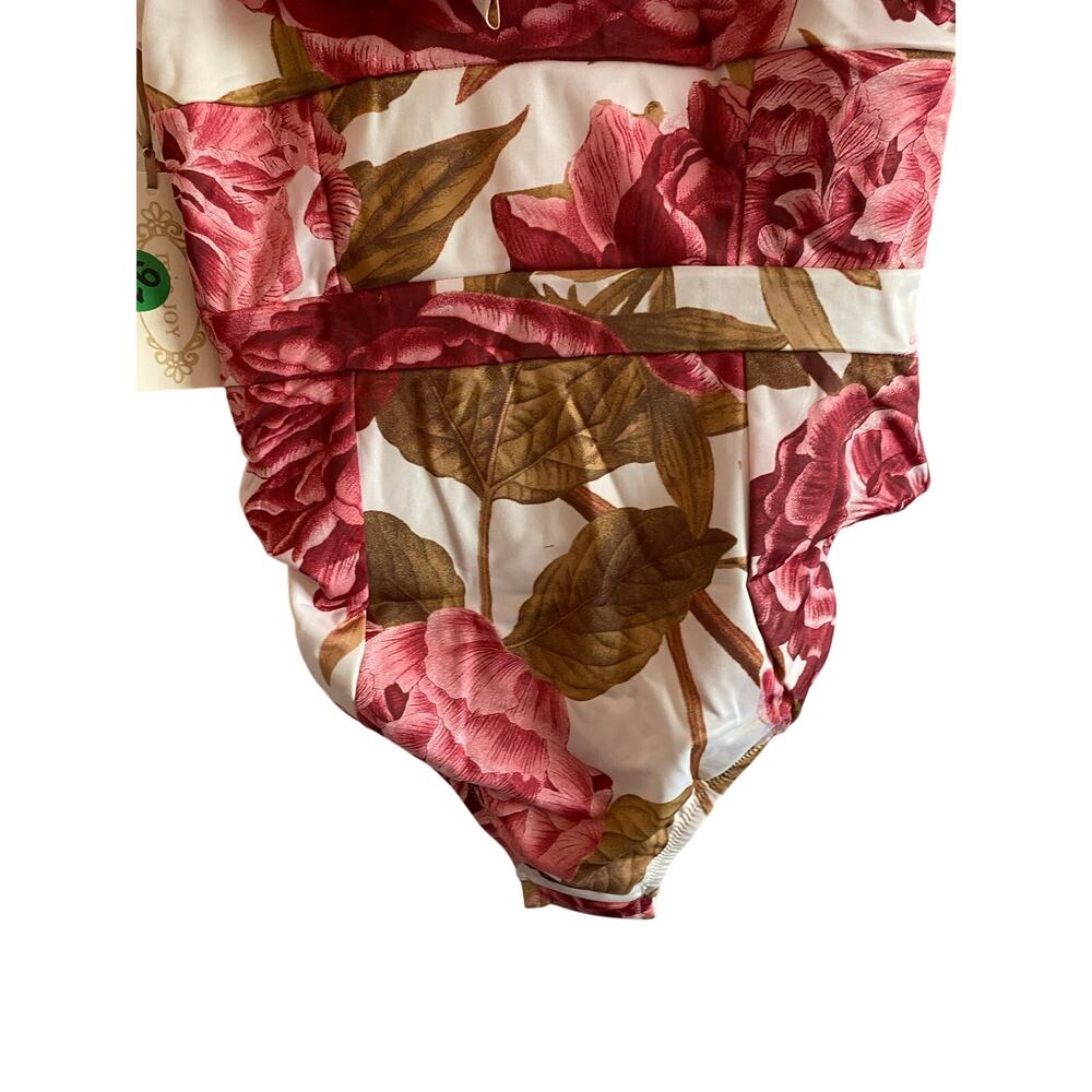 Mia Joy EVIE SWIMSUIT IN BOUGAINVILLEA FLORAL M NWT - Picture 7 of 8